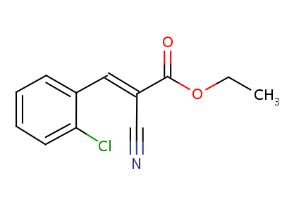 2-Propenoic acid,3-(2-chlorophenyl)-2-cyano-, ethyl ester Structure,14561-93-4Structure