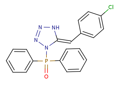 (5E)-5-[(4-chlorophenyl)methylidene]-1-diphenylphosphoryl-2h-tetrazole Structure,21434-08-2Structure