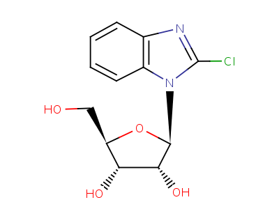 1H-benzimidazole,2-chloro-1-b-d-ribofuranosyl- Structure,22423-42-3Structure