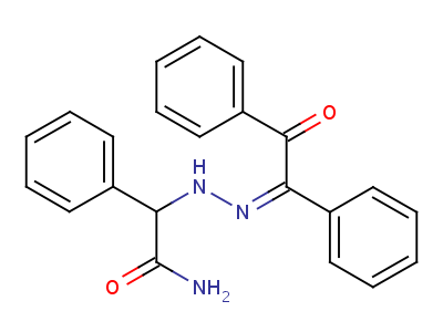 2-[(2Z)-2-(2-oxo-1,2-diphenyl-ethylidene)hydrazinyl]-2-phenyl-acetamide Structure,33555-68-9Structure