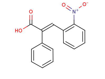 (2E)-3-(2-nitrophenyl)-2-phenyl-2-propenoic acid Structure,5345-40-4Structure