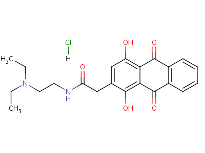 N-(2-diethylaminoethyl)-2-(1,4-dihydroxy-9,10-dioxo-anthracen-2-yl)acetamide Structure,81085-94-1Structure