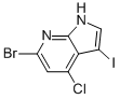 6-Bromo-4-chloro-3-iodo-7-azaindole Structure,1000340-68-0Structure