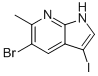 5-Bromo-3-iodo-6-methyl-7-azaindole Structure,1000343-82-7Structure