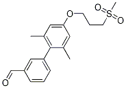 2,6-Dimethyl-4-(3-(methylsulfonyl)propoxy)biphenyl-3-carbaldehyde Structure,1000413-84-2Structure