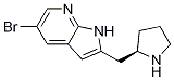 1H-pyrrolo[2,3-b]pyridine, 5-bromo-2-[(2r)-2-pyrrolidinylmethyl]- Structure,1001069-61-9Structure