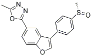 (S)-2-methyl-5-[3-[4-(methylsulfinyl)phenyl]benzofuran-5-yl]-1,3,4-oxadiazole Structure,1005203-15-5Structure