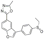 (S)-5-methyl-2-[3-[4-(ethylsulfinyl)phenyl]benzofuran-5-yl]-1,3,4-oxadiazole Structure,1005203-17-7Structure