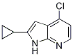 1H-pyrrolo[2,3-b]pyridine, 4-chloro-2-cyclopropyl- Structure,1014613-52-5Structure