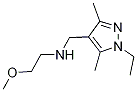 N-[(1-ethyl-3,5-dimethyl-1H-pyrazol-4-yl)methyl]-n-(2-methoxyethyl)amine Structure,1015845-57-4Structure