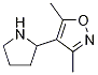 3,5-Dimethyl-4-pyrrolidin-2-ylisoxazole Structure,1018128-26-1Structure