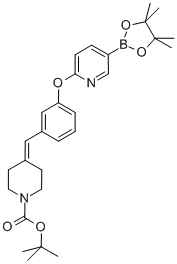 1-N-boc-4-[[3-[[5-(4,4,5,5-tetramethyl-1,3,2-dioxaborolan-2-yl)-2-pyridinyl]oxy]phenyl]methylene]-piperidine Structure,1020328-85-1Structure