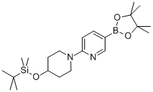 2-[4-[(Tert-butyldimethylsilyl)oxy]piperidin-1-yl]-pyridine-5-boronic acid pinacol ester Structure,1020658-62-1Structure