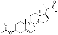 (3Beta,20s)-20-formyl-3-hydroxy-5-pregnene 3-o-acetate Structure,10211-88-8Structure