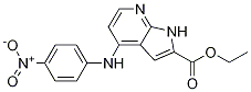 1H-pyrrolo[2,3-b]pyridine-2-carboxylic acid, 4-[(4-nitrophenyl)amino]-, ethyl ester Structure,1021950-41-3Structure