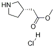 Methyl (s)-pyrrolidin-3-yl-acetate hcl Structure,1024038-33-2Structure