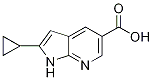 1H-pyrrolo[2,3-b]pyridine-5-carboxylic acid, 2-cyclopropyl- Structure,1027785-15-4Structure