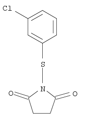 1-(3-Chlorophenylthio)-1h-pyrrole-2,5-dione Structure,103027-69-6Structure