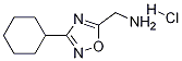 (3-Cyclohexyl-1,2,4-oxadiazol-5-yl)methylamine hydrochloride Structure,1039837-72-3Structure