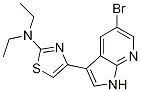 2-Thiazolamine, 4-(5-bromo-1h-pyrrolo[2,3-b]pyridin-3-yl)-n,n-diethyl- Structure,1046793-77-4Structure