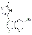 1H-pyrrolo[2,3-b]pyridine, 5-bromo-3-(2-methyl-4-thiazolyl)- Structure,1046793-78-5Structure