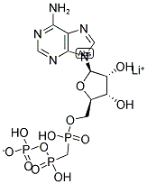 Lithium;[[[(2r,3s,4r,5r)-5-(6-aminopurin-9-yl)-3,4-dihydroxy-tetrahydrofuran-2-yl]methoxy-hydroxy-phosphoryl]methyl-hydroxy-phosphoryl] hydrogen phosphate Structure,104809-20-3Structure