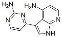 1H-pyrrolo[2,3-b]pyridin-4-amine, 3-(2-amino-4-pyrimidinyl)- Structure,1048966-97-7Structure