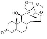 11β-hydroxy-16α-methyl-6-methylene-17,20:20,21-bis(methylenedioxy)-pregn-4-en-3-one Structure,106712-27-0Structure