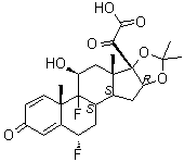 Fluocinolone acetonide-21-carboxylic acid Structure,106931-78-6Structure