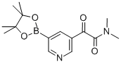 3-Pyridineacetamide, n,n-dimethyl-alpha-oxo-5-(4,4,5,5-tetramethyl-1,3,2-dioxaborolan-2-yl)- Structure,1071454-39-1Structure