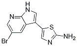 2-Thiazolamine, 5-(5-bromo-1h-pyrrolo[2,3-b]pyridin-3-yl)- Structure,1071455-03-2Structure