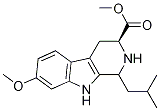 (3S)-methyl 1-isobutyl-7-methoxy-2,3,4,9-tetrahydro-1h-pyrido[3,4-b]indole-3-carboxylate Structure,107447-06-3Structure