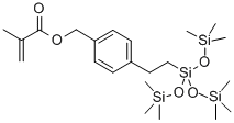 Methacryloxymethylphenethyltris(trimethylsiloxy)silane,mixed isomers Structure,108587-59-3Structure