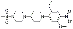 1-(1-(2-Ethyl-5-methoxy-4-nitrophenyl)piperidin-4-yl)-4-(methylsulfonyl)piperazine Structure,1089282-90-5Structure