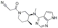 3-((3S,4s)-4-methyl-3-(methyl(7h-pyrrolo[2,3-d]pyrimidin-4-yl)amino)piperidin-1-yl)-3-oxopropanenitrile Structure,1092578-47-6Structure