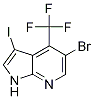 1H-pyrrolo[2,3-b]pyridine, 5-bromo-3-iodo-4-(trifluoromethyl)- Structure,1092579-77-5Structure