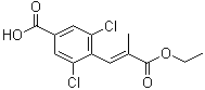 (E)-3,5-dichloro-4-(2-ethyloxycarbonylpropenyl)benzoic acid Structure,1110767-89-9Structure