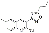 2-Chloro-6-methyl-3-(5-propyl-1,2,4-oxadiazol-3-yl)quinoline Structure,1142201-71-5Structure