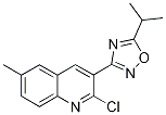 2-Chloro-3-(5-isopropyl-1,2,4-oxadiazol-3-yl)-6-methylquinoline Structure,1142201-76-0Structure