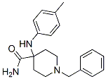 1-Benzyl-4-(p-toluidino)piperidine-4-carboxamide Structure,1164-72-3Structure