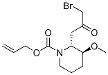 Trans-2-(3-bromo-2-oxopropyl)-3-methoxy-1-piperidinecarboxylic acid 2-propenyl ester Structure,117348-70-6Structure