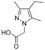 (4-Ethyl-3,5-dimethyl-1H-pyrazol-1-yl)acetic acid Structure,1177352-85-0Structure