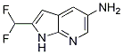 1H-pyrrolo[2,3-b]pyridin-5-amine, 2-(difluoromethyl)- Structure,1186502-22-6Structure