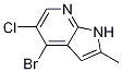 1H-pyrrolo[2,3-b]pyridine, 4-bromo-5-chloro-2-methyl- Structure,1187449-24-6Structure