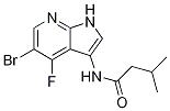 Butanamide, n-(5-bromo-4-fluoro-1h-pyrrolo[2,3-b]pyridin-3-yl)-3-methyl- Structure,1196508-84-5Structure