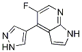 1H-pyrrolo[2,3-b]pyridine, 5-fluoro-4-(1h-pyrazol-4-yl)- Structure,1203568-85-7Structure