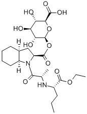 6-[({(3As,7as)-1-[(2s)-2-{[(2s)-1-ethoxy-1-oxo-2-pentanyl]amino}propanoyl]octahydro-1h-indol-2-yl}carbonyl)oxy]-3,4,5-trihydroxytetrahydro-2h-pyran-2-carboxylic acid Structure,120398-66-5Structure