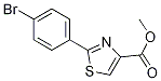 4-Thiazolecarboxylic acid, 2-(4-bromophenyl)-, methyl ester Structure,1208081-39-3Structure