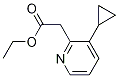 Ethyl 2-(3-cyclopropylpyridin-2-yl)acetate Structure,1214911-59-7Structure