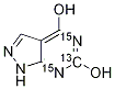 4,6-Dihydroxypyrazolo[3,4-d]pyrimidine-13c,15n2 Structure,1217036-71-9Structure